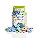 Bathtime Buddies Alphabet Set includes 65 Letters and Handy Storage Jar with Drainage Holes