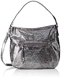 Tamaris Damen Jolanda Hobo Bag S Schultertasche, Silber (Pewter), 11.5x27x36 cm
