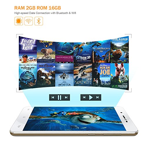 CUBOT R9 16GB Smartphone Ohne Vertrag mit Andriod 7.0, 5 Zoll HD IPS Touch-Display, 7.85mm ultra dÃ¼nn, 2600mAh Akku, Dual SIM, Dual Hauptkamera (13MP+5MP)/5MP Frontkamera, WiFi/GPS/3G (Gold)