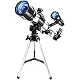 KELLY MILLER Portable 70Mm Astronomical Reflector Telescope W/Tripod for Kids Beginners Cameras & Photo | Binoculars & Telescopes | Telescopes (Small Size)