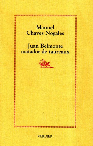couverture de : Juan Belmonte matador de taureaux
