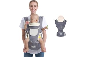 Baby Carrier Hip Seat For Newborn to Toddler, 6-in-1 Baby Waist Carrier, Adjustable Baby Holder Carrier for 0 to 36 Months Baby, Infant Backpack Carrier For Walking, Shopping, Trip And Hiking