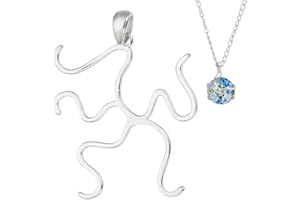 ‎GOMAKERER GOMAKERER 1-Teiliger Krallenanhänger, 29x27.5x1.5mm Sterling Silber Klaue Zinken Anhänger Hohle Filigrane Anhänger Leere Cabochon Fassungen Für Unregelmäßige Steine DIY Schmuck Finden