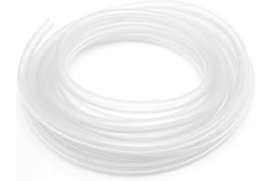 RUOJLING Tuyau 5 Mètres, Transparent, PVC, 4x6mm, Aquarium, Pompe à Eau, Climatiseur Mobile, Souple, Non Toxique, -10℃~60℃