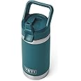 YETI Rambler Jr. 12 oz Kids Bottle, with Straw Cap, Agave Teal, 21071502562