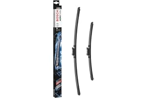 Bosch Aerotwin A555S Essuie-glaces Longueur : 600 mm/400 mm Kit de pare-brise Noir (pour Audi, Seat, Skoda et Volkswagen)