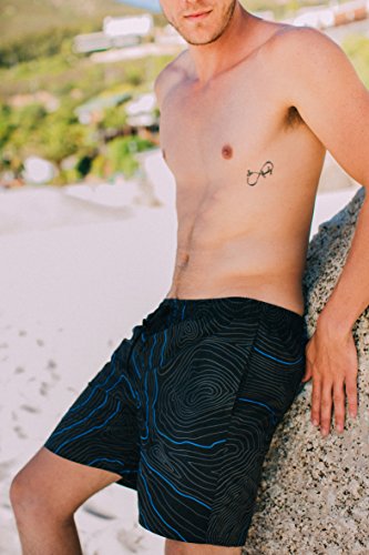 GUGGEN MOUNTAIN Herren Badeshorts Beachshorts Boardshorts Badehose *High Quality Print* - 6