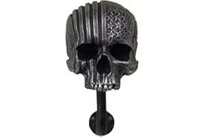 JORZER Skull Helmet Holder Wall Mount Motorcycle Helmet Rack Skull Shape Helmet Holder Wall Mount Helmet Stand Ghost Head Hanger for Helmet and Jacket Wall Decor