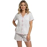 Kadın Pijama Takımı, Kısa Kollu Şortlu Set ala&ccedil;atı kumaş
