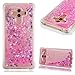 Price comparison product image Cestor Glitter Liquid Case for Huawei Mate 10 Pro,Luxury Bling Floating Love Hearts Flowing Moving Stars Quicksand Cover Anti-Scratch Flexible Soft TPU Silicone Case for Huawei Mate 10 Pro,Pink#1