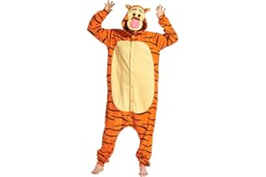 FunnyCos Unisex Animal Onesie Adult Halloween Pyjamas Cosplay Costume Hooded Loungewear