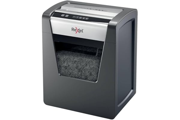 Rexel Momentum M510 Destructeur Coupe Micro, Jusqu'à 11-10 feuilles (70-80 g/m²), Corbeille 23L, Noir, 2104575EU