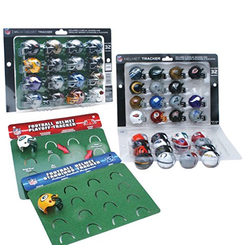 NFL Standings & Playoff Tracker avec 32 NFL Mini Casques