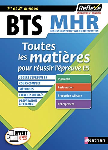 Télécharger BTS MHR - Management en Hôtellerie Restauration - 1ère et 2e année - Toutes les matières (19) Livre PDF Gratuit