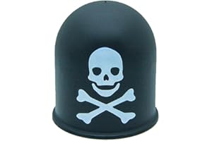 THE COUPLING CAPS Birsppy Schutzkappe Anhängerkupplung Deckel Schädel Trike Quad Skull Totenkopf schwarz