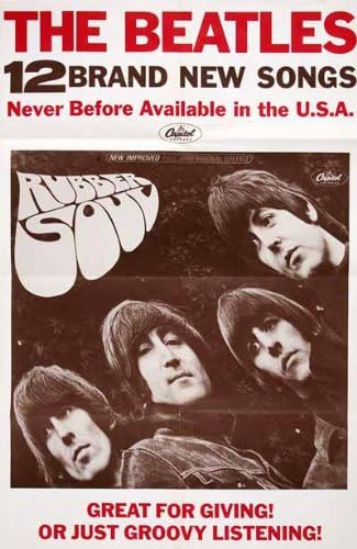 The Beatles Rubber Soul Promo Poster (Capitol, 1965) - Mouse Mat
