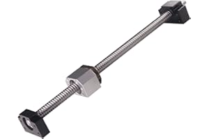 BEVDICNC Kugelumlaufspindel SFU1204 800mm Gewindespindel Edelstahl Kugelumlaufspindel mit BK10/BF10 Unterstützung Muttergehäuse und Kupplungssatz für alle Arten von CNC-Maschinen