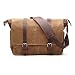 Produktbild Messenger Bag H-ANDYBAG Waxed Canvas Herren Umhängetasche Passt 15 Zoll Laptop (Khaki)