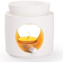 Bruciatori di cera fusa, bruciatori di oli essenzi Portacandele in Ceramica/scaldacera for Cera, Grande diffusore for Aromaterapia for Soggiorno, Balcone, Meditazione Spa Yaga,C (Colore : C