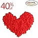 Price comparison product image Isuper 1000 Pcs Silk Rose Petals, Red Large Artificial Fabric Silk Flower Rose Petals For Christmas / Wedding Flowers / Confetti
