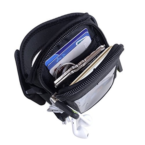 Avantree Ninja - Fascia sportiva multifunzione da braccio con portachiavi e porta carte per telefoni con schermo da 4.7