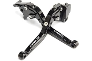 E-SPEEDMTC ESPEEDMTC per Kawasaki Z900 2017-2021 Modificato di Alta qualità CNC in Lega di Alluminio 6 stadi Lunghezza Regolabile Pieghevole Leva di Frizione del Freno Accessori (Nero)