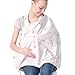 Bebamour 100% Cotton Breastfeeding Nursing Cover (White)
