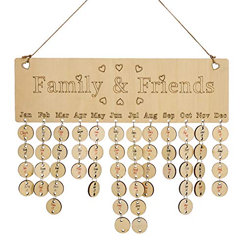Plaques Cuisine Maison Cheerfulus Calendrier Anniversaire Famille Rappel Planificateur Tableau Decoration Murale Decor