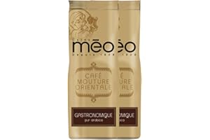 ALEX(E) Lot de 2 Café Méo, Oriental/Arménien, Moulu, Mouture fine texture farineuse, pur Arabica Gastronomique, Torréfaction légère (Marron)