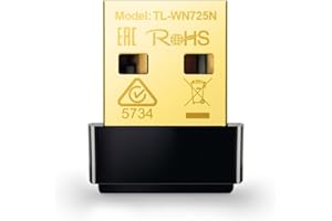 TP-Link Clé WiFi Puissante N150 Mbps, nano adaptateur USB wifi, dongle wifi, compatible avec Windows 11/10/8.1/8/7/XP/Vista, Mac OS X 10.9-10.13, Linux., TL-WN725N