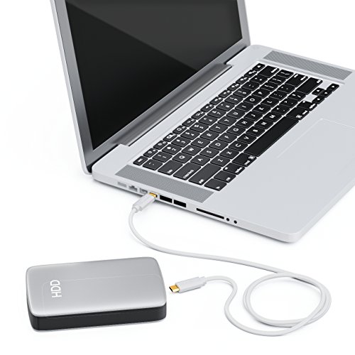 deleyCON 0,5m USB Kabel / Stecker Typ 3.1 / C auf C / USB 3.1 Speed 10 Gbit/s / 3A Ladekabel Datenkabel / für z.B. Smartphone / PC / Notebook / Ladegerät – Weiß - 6