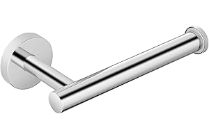 MARKCCO Porte-Papier Toilette, Support Mural à vis pour Salle de Bain, Cuisine, Salle de Bain, Toilettes, Design Moderne, Peut contenir des Rouleaux de Papier Toilette, Acier Inoxydable, chromé