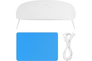 Vocdikficy Resin UV-, 48W Snabbhärdande Vit Plast med 30 Stycken Dubbelt Ljuskälla Pärlor för UV-Resin Kit
