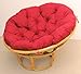 Produktbild Rattan Papasan Sessel inkl. hochwertigen Polster , D 110 cm , Fb. honig