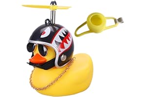 EIHI Paperella Moto, Rubber Duck, Paperella Bici, Paperella di Gomma,Giocattolo anatra Gialla Decorazioni per Cruscotto