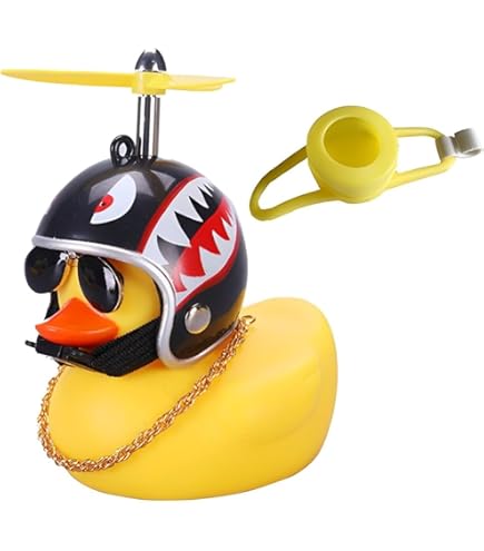 Anatra Di Gomma Per Cruscotto Auto - Giocattolo Decorativo Con Accessori, Gialla, Divertente - Foto 8