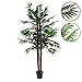 Produktbild Künstlicher Areca-Baum Kokos-Palme Kunstpflanze Kunstbaum mit Echtholz-Stamm und Topf - Gesamthöhe 140 150 cm Größe wählbar