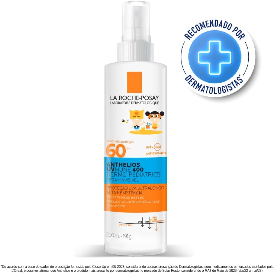 La Roche-Posay Anthelios Uvmune 400 Dermo Pediatrics Invisible 200 ml 50 Faktör Çocuk Güneş Spreyi