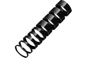 KGGZKG Juego de 9 espaciadores para manillar de bicicleta, color negro