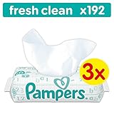 Pampers Fresh Clean Feuchttücher, 192 Stück