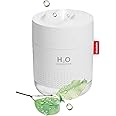 Humidifier for Bedroom，Portable Humildifier for Home, 500ML Humidifier for Plants with Two Adjustable Mist Mode and with Night Light, Waterless Auto-Off, for Bedroom/Baby Bedroom/Plants/Home