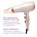 Lee Stafford CoCo LoCo Blow & Go Nuts 2400W Dryer with 3 Heat Settings - Coconut Oil Infusion For Soft, Sleek and Smooth Hair- 60 Day Money Back Guarantee