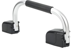 AQXREIGHT RV Grab Bar, Folding RV Auxiliary Handle with EVA Handle, Aluminium Alloy Entry Door Hardware for Caravan, Motorhome, Trailer