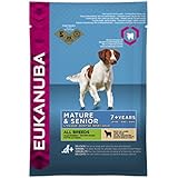 Eukanuba Senior Lamm & Reis Alle Rassen, Trockenfutter für ältere Hunde, Probiergröße, Einzelbeutel, 100 g