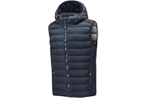TONY BACKER Gilet Uomo Leggero Autunno Inverno Senza Maniche Giubbotto Smanicato Giacca Senza Maniche Uomo Casual