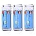 Produktbild Gear Beast 3 Pack Handy Brieftasche Kreditkarte ID Halter mit Ständer für Damen und Herren mit Wallet für alle Handys inklusive iPhone X 8 7 6S 6 Plus Galaxy S8 Plus S7 S6 Edge Note 8 5 hellblau