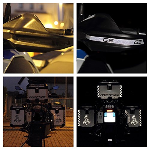 Título ? Pegatinas reflectantes con la inscripción «GS» para motos, en color negro, para manillar y guardabarros R1200 R1250