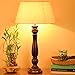 Homesake Classic Victorian Black Wood Table Lamp With Khadi Shade RS.1399.00