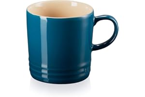 Le Creuset Kubek z uchwytem, 350 ml, kamionka, wysokość 12 cm, kolor: Głęboki Turkusowy