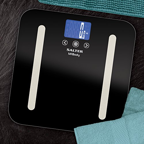 Salter MiBody Bluetooth Digital Analyser Bathroom Scales, Measure